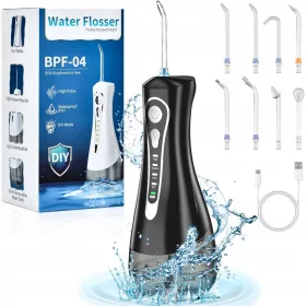    KABELLOSE ZAHNBEWÄSSERUNG, 4 MODI, 320 ml, LEISTUNGSSTARK, 8 TIPPS