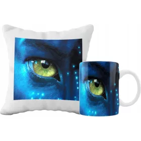    AVATAR-FILMBECHER- UND KISSENSET, GESCHENKIDEE FÜR EINEN FAN, MUSTER