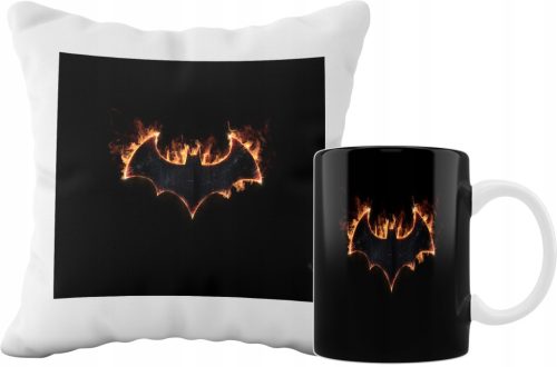  BATMAN-FILMBECHER- UND KISSENSET, GESCHENKIDEE FÜR EINEN FAN, MUSTER