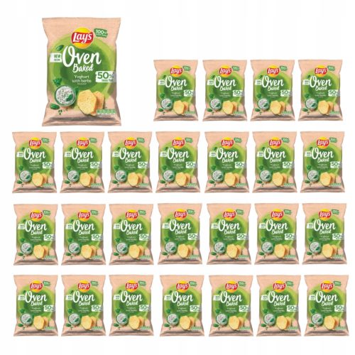 26x Lay's Oven Baked Chips mit Joghurt-Kräuter Geschmack, 110 g Packung