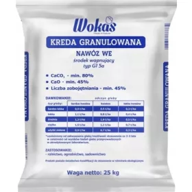  Kalkdünger Wokas Granulat 25 kg 6 l