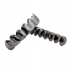  Oberer und unterer Joker-Grill. Set aus schwarzen Gittern