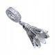  PERLEN-CHARM-ANHÄNGER STERLINGSILBER 925 BADMINTON BABINGTON SPORT ZIRKONIA