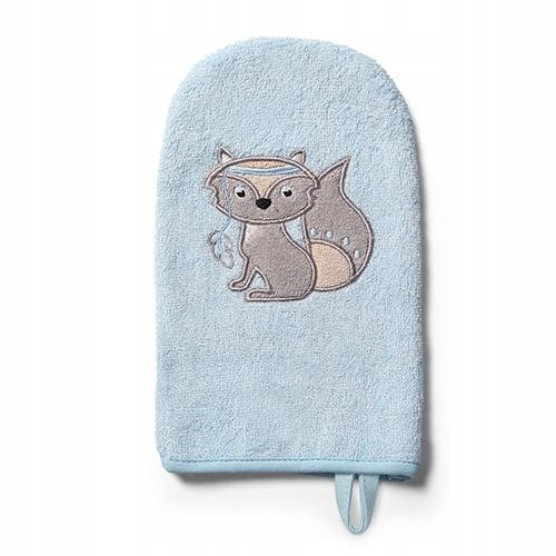  NATÜRLICHER BAMBUS Babyono Bambus-Badewaschlappen 347/08 blau