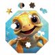  Milliwood Holzpuzzle - Hi, I'm little - Theo Turtle 29x29 - 46 Teile.