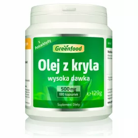   Greenfood Krillöl 500 mg - Hochwertiges Omega-3 Ergänzungsmittel aus Antarktis