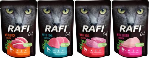  Rafi Cat Nassfutter, Geschmacksmischung, 4 kg