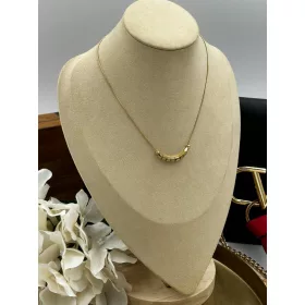    Aisadi Promi-Halskette, Schlangenwürfel, Kugeln, Gold, 316L-Stahl