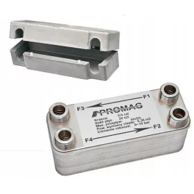  WÄRMETAUSCHER 30 Platten 25 kW 3/4'' + ISOLIERUNG