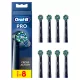 8x BRAUN ORAL-B CROSS EB50 SCHWARZE KOPFSPITZEN