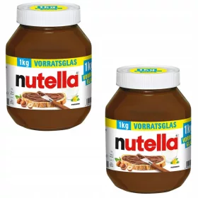  Nutella Schokoladen-Nusscreme 2 x 1kg Ferrero aus Deutschland
