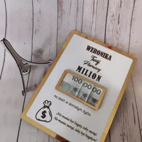  GESCHENKRAHMEN IHRE ERSTE MILLION GELD ZUM 18. GEBURTSTAG
