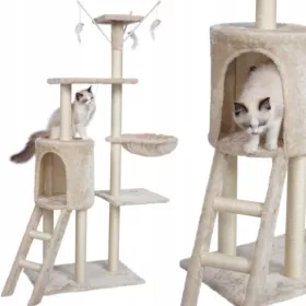  Hoher Kratzbaum, Bett, Kratzbaum, Turm 101 - 160 cm