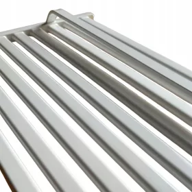    Kalipso mattweißer Horizontalheizkörper 56 x 120 mit Reling, Anschluss von unten