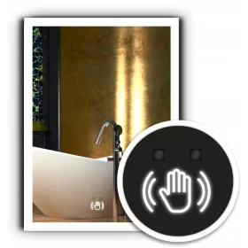    LED-SPIEGEL 80x120 SENSORSCHALTER FÜR BEWEGUNGS-LED-BERÜHRUNGSLOSE MUSTER