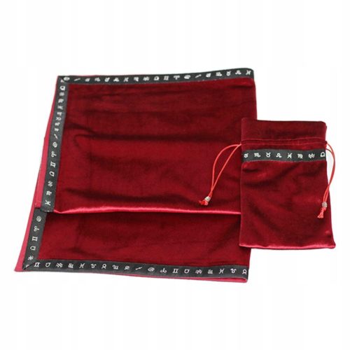  Tasche aus weichem Samt, 65 x 65 cm, rot