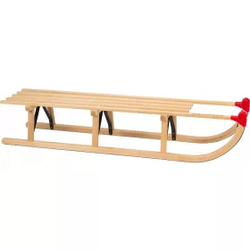  Robuster Zwei-Personen-Holzschlitten NIJDAM 180 kg / 120 cm
