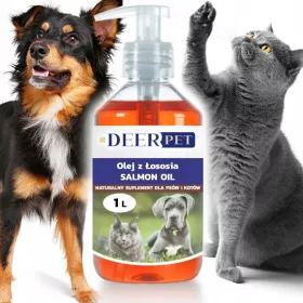    SCHOTTISCHES LACHSÖL FÜR HUNDE UND KATZEN HUNDE PFERDE Lachsöl Omega 3 und 6 1L