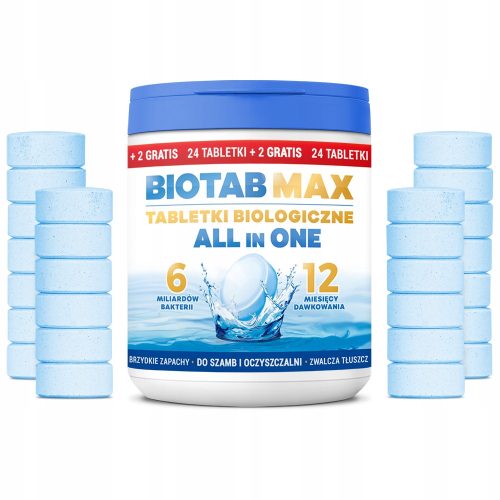  BAKTERIEN FÜR KLARKÄMME BIOTAB TABLETTEN EIN JAHRESVORRAT + FETTE STARKER AKTIVATOR