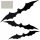  Halloween-Fledermaus-Dekoration, schwarze Folie, Set x 3 Ornamente