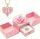  Ewige Rose in Glas Halskette für Frauen als Valentinstagsgeschenk
