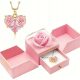  Ewige Rose in Glas Halskette für Frauen als Valentinstagsgeschenk