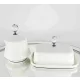  Glamour-Set Zuckerdose Butterdose WEISS home&you mit Glamour-Kristall