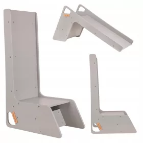  Holz-Rutschstuhl 2in1 KiddyMoon SC-002 grau