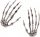 2 Stück Halloween-Skelett-Horror-Handknochen-Dekoration
