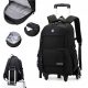 Multifunktionaler Schulrucksack mit Rollen und ausziehbarem Gestell