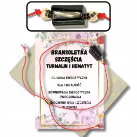  Turmalin-Glücksarmband, Naturstein, rote Schnur, Schutz