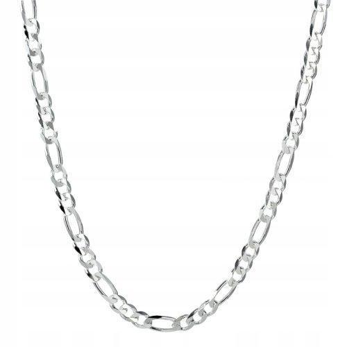  Herren 925 Silber Figarokette 60 cm Geburtstagsgeschenk 18 20 30