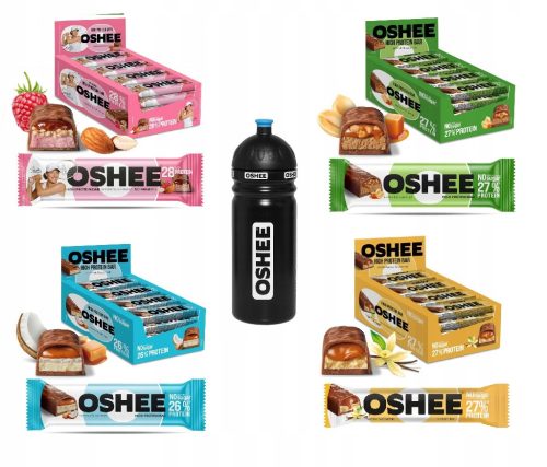 Proteinriegel Set mit Gratis-Trinkflasche - Ideal für Sportler