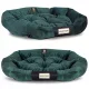  Hundebett, Veloursbett, Federbett, Couch, 100 x 75 cm, mit graviertem Namen