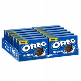   OREO Original Kekse Set – 12x 176g für unvergleichlichen Genussspaß