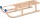  Traditioneller Holzschlitten für Kinder, Buche COLINT, 90 x 25 x 34,5 cm