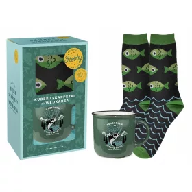    ANGEL-SET BECHER UND HERRENSOCKEN ICH WAR ANGELN, ICH WERDE IRGENDWO ZURÜCK SEIN