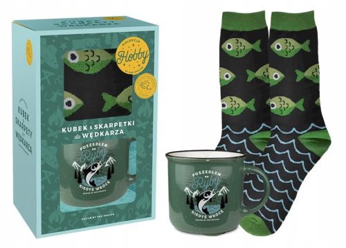  ANGEL-SET BECHER UND HERRENSOCKEN ICH WAR ANGELN, ICH WERDE IRGENDWO ZURÜCK SEIN
