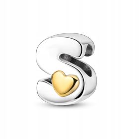    Charms-Anhänger „Buchstabe S“ aus S925 – eleganter Akzent für Ihren Schmuck