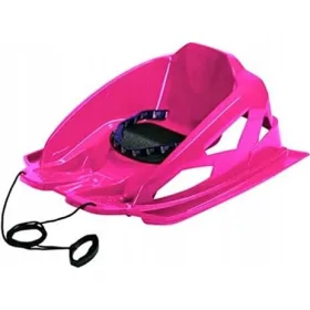  Alpen Gaudi Ski-Bob Kunststoffschlitten, rosa
