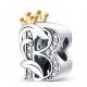  Stilvoller Charms-Anhänger Buchstabe B mit Krone S925 – Eleganz Ihres Schmucks