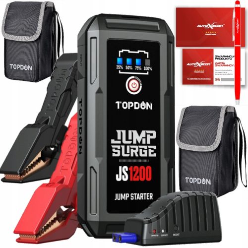  TOPDON JS1200 Jump PowerBank Starter 12V 1200A LED