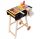  Holzgrill für Kinder, stehend, Grillen, Grillen, großes Montessori-Set