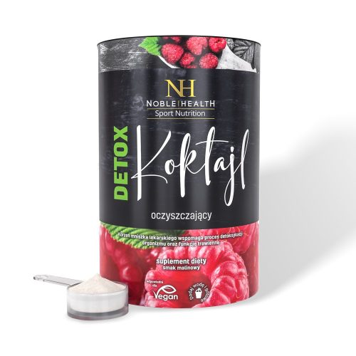 Reinigender Himbeer-Cocktail von Noble Health, reich an Ballaststoffen, vegan, 150g