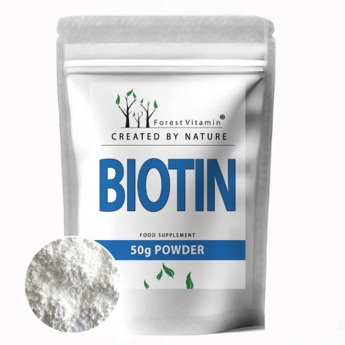 Forest Vitamin® Biotin Pulver 50g – Für gesundes Haar, Haut und Nägel