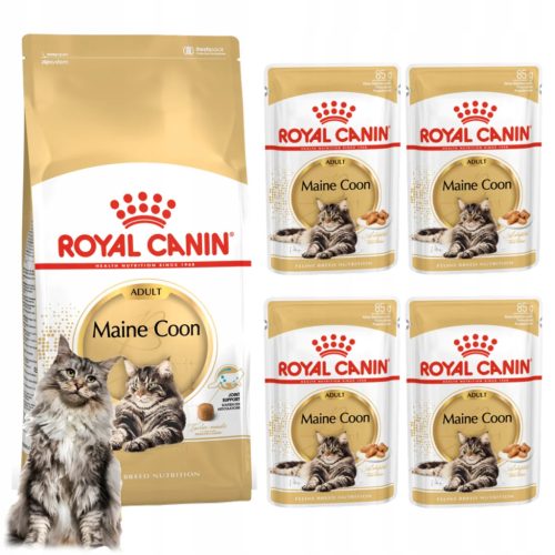 Royal Canin Maine Coon Adult Katzenfutter trocken 0,4 kg + nass 4x85g