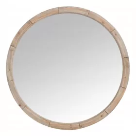  Runder Spiegel 80 cm schönes Naturholz