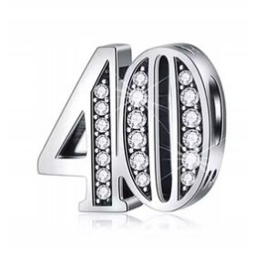  Charm-Anhänger 40. Geburtstag 40. Jahrestag S925