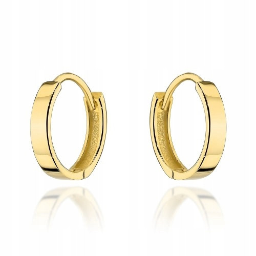  OHRRINGE AUS 585 GOLD – GLATTE CREOLEN