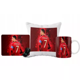    MEGA SET BECHER + KISSEN + PAD CRISTIANO RONALDO VERSCHIEDENE DESIGNS